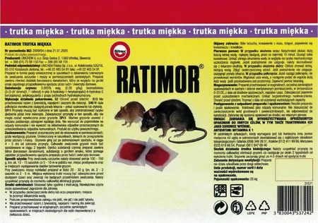 Ratimor Pasta Trutka Na Szczury Kuny 5Kg Ddd (PC5)