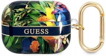 Guess Guaphhflb Airpods Pro Cover Niebieski/Blue Flower Strap Collection