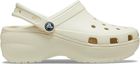 Damskie Klapki Crocs Crocs Classic Platform Clog Women 206750-2Y2 – Beżowy
