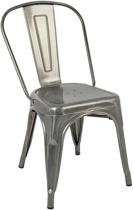 Metalowe Krzesło Do Salonu Srebrne Riki 3X 24335