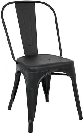 Czarne Loftowe Krzesło Do Salonu Riki 3X 24337