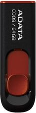 Zdjęcie Adata USB C008 Classic 64GB Czarny/Czerwony (AC00864GRKD) - Szczebrzeszyn