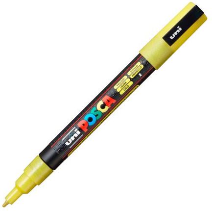 Uni Marker Posca Pc-3Ml Żółty (2)