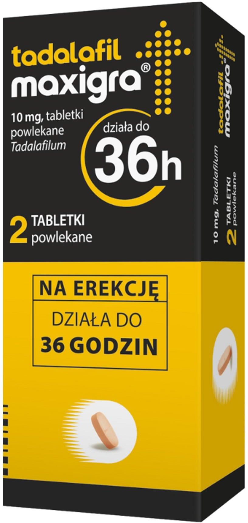 Tadalafil Maxigra 10 mg x 2 tabl. - zdjęcie 1 Tadalafil Maxigra 10 mg x 2 tabl.