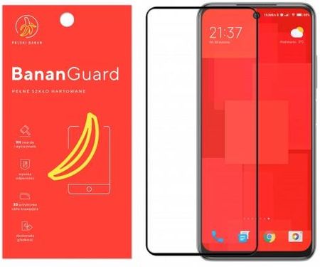 Polski Banan Szkło hartowane 3D BananGuard czarne do Xiaomi Redmi Note 10 5G