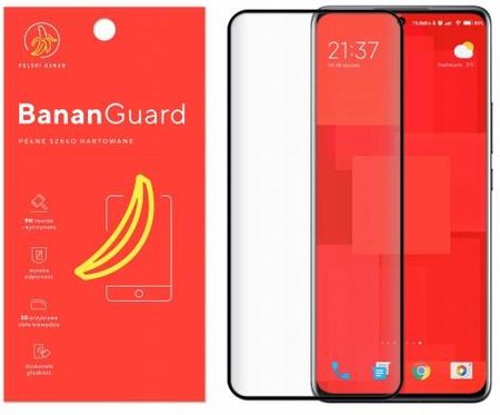 Polski Banan Szkło hartowane 3D BananGuard czarne do Xiaomi 12 Pro