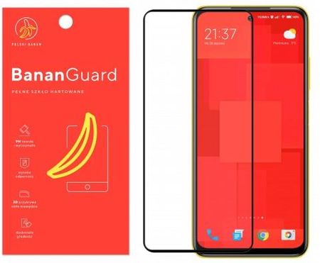Polski Banan Szkło hartowane 3D BananGuard czarne do Xiaomi POCO M3 Pro 5G