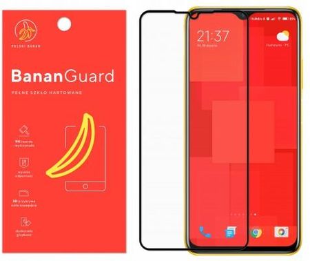 Polski Banan Szkło hartowane 3D BananGuard czarne do Xiaomi POCO M3