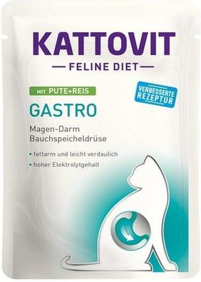Finnern Kattovit Sasz. Gastro Indyk Ryż Dla Kotów Cukrzyków I Nadwagą 85G - zdjęcie 2