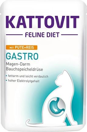 Finnern Kattovit Sasz. Gastro Indyk Ryż Dla Kotów Cukrzyków I Nadwagą 85G