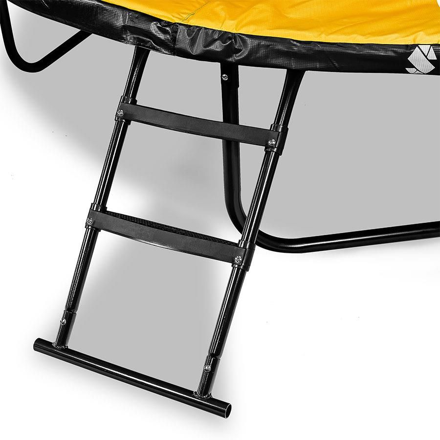 Trampolina Sapphire ST-0008W 8FT 252 cm z siatką wewnętrzną - pomarańczowa - zdjęcie 3 Trampolina Sapphire ST-0008W 8FT 252 cm z siatką wewnętrzną - pomarańczowa