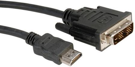 Roline DVI to HDMI Cable, DVI M-HDMI M, 2.0m (11.04.5522)