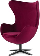 Dotdesign Fotel Egg Jajo Premium Velvet Treviso Aksamitny Welur Obrotowy Z Funkcj Bujania