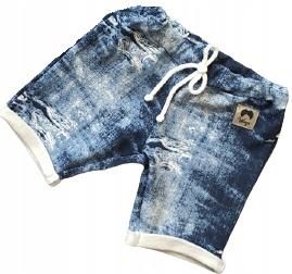 Krótkie spodenki ala jeans rozmiar 68