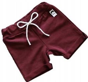 Krótkie spodenki bordowe rozmiar 62