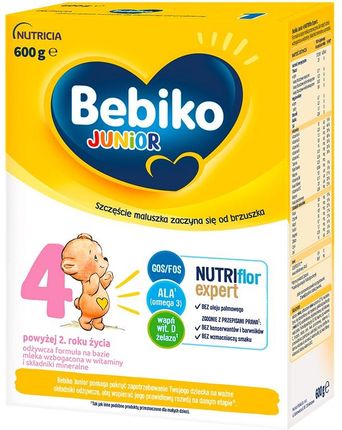 Bebiko Junior 4 odżywcza formuła na bazie mleka dla dzieci powyżej 2. roku życia 600g