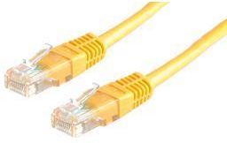 Roline UTP Patch cable Cat.5e, 5.0m, AWG24, yellow (21.15.0562)