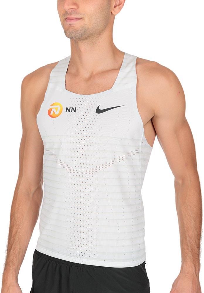 Nike Aeroswift ホワイト メッシュシャツ M Nike Dri Fit Adv Aeroswift Singlet Nn M Biała Dr5810 100
