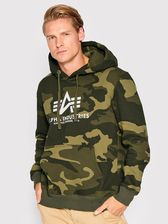 Alpha Industries Bluza Basic 178312C Zielony Regular Fit