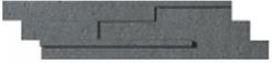 Cercom Gravity Mosaico 3D Dark 15x60 Rett Gres