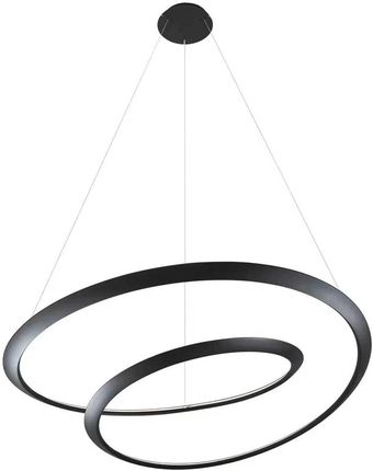Step Into Design Lampa wisząca SPIRELLO ledowa 80cm ST-8826P/B czarny żyrandol okrągły (ST8826PB)