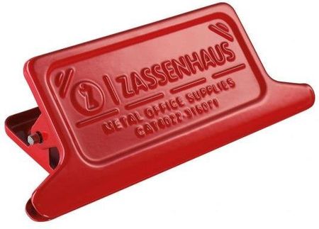 Zassenhaus Klips Do Torebek Metal 11,5X3,5X4,5Cm Czerwony (ZS073058CZE)