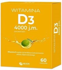 Zdjęcie Nexon Pharma Witamina D3 4000 J.M. 60kaps. - Wojcieszów