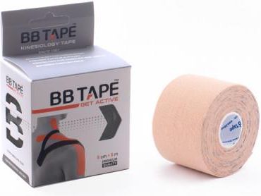 Bb Kinesiology Tape – Taśma Kinezjologiczna 5cm x 5 M, Beżowa