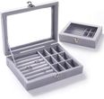 Szkatułka Na Biżuterię Kuferek Organizer Pudełko Pd132Sz 496248