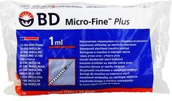 Zdjęcie Becton Dikinson Strzykawka Insulinowa 1Ml U-100 (M-Fine+) 0 33x12 7 Mm 10szt. - Wieleń