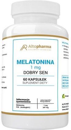 Kapsułki Alto Pharma Melatonina 1 Mg Dobry Sen 60 szt.