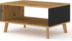 BIM STOLIK LINA 90 DĄB ARTISAN/CZARNY