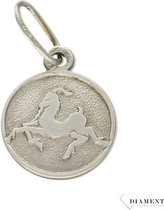 Diament Naszyjnik srebrny znaki zodiaku 925 Koziorożec