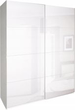 Zdjęcie Nowoczesna Biała Szafa Przesuwna Wysoki Połysk - Stepnica