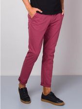 Zdjęcie Malinowe klasyczne chinosy męskie - Kobylin