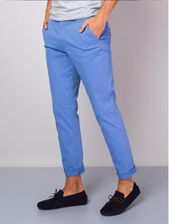 Zdjęcie Niebieskie klasyczne chinosy męskie - Krobia