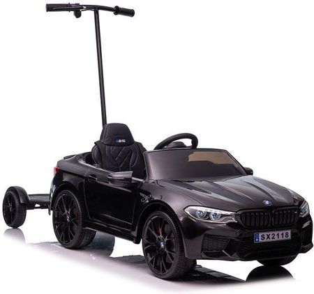 Lean Cars Auto Na Akumulator Bmw M5 Z Platformą Dla Rodzica Czarne Lakierowane