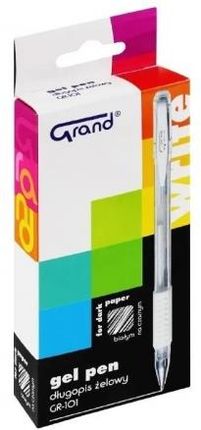 Długopis Żelowy Gr 101 0 5Mm Biały 12Szt Grand