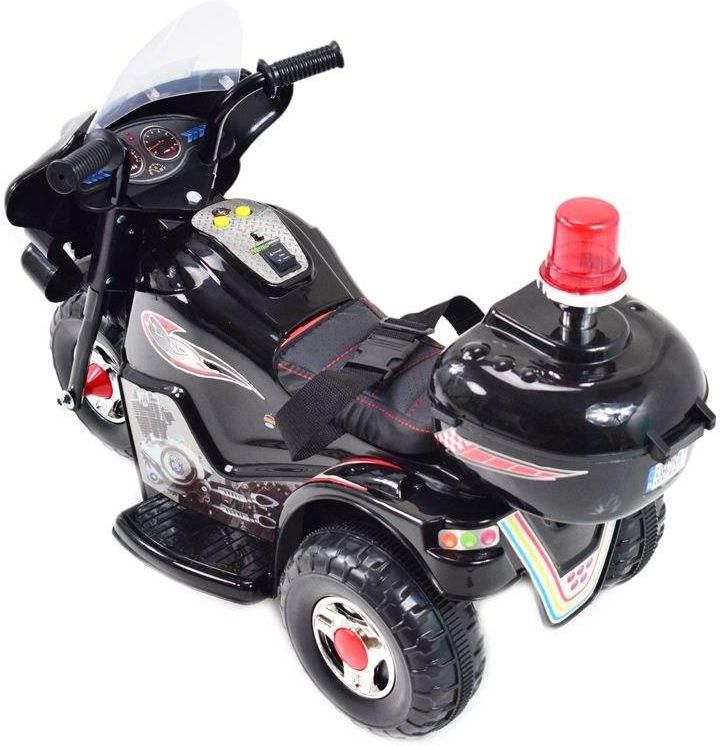 Super-Toys Pierwszy Motor Chopper Na Akumulator Kogut Miękkie Siedzenie Pasy/Ll999 Czarny