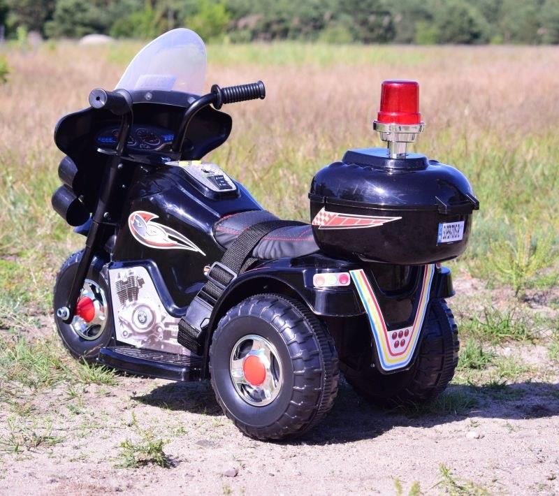 Super-Toys Pierwszy Motor Chopper Na Akumulator Kogut Miękkie Siedzenie Pasy/Ll999 Czarny - zdjęcie 7 Super-Toys Pierwszy Motor Chopper Na Akumulator Kogut Miękkie Siedzenie Pasy/Ll999 Czarny