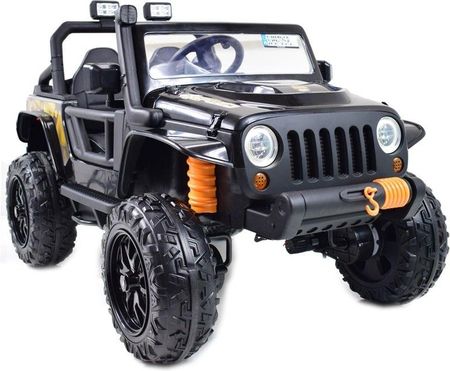 Super-Toys Mega Jeep 4 Speed Dla Dziecka I Dla Rodzica 4X4, Do 100 Kg Sterowanie Telefonem Walizka Czarny Hit/Xb1118