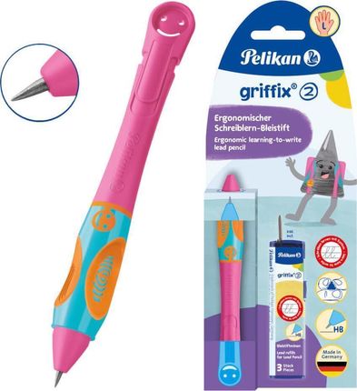 Ołówek Griffix Lovely Pink Blister L Pelikan