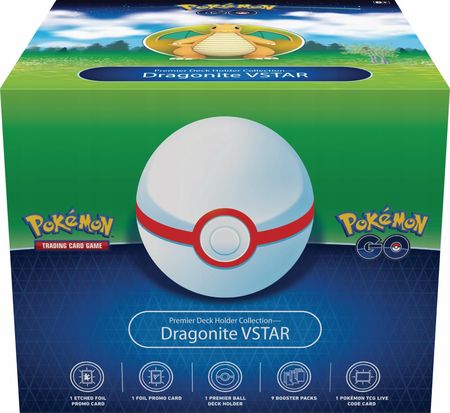Pokemon TCG Pokemon Go Premier Deck Holder Collection - Dragonite VStar