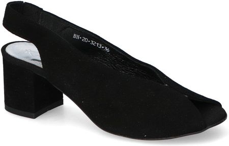 Sandały Karino 3213/003-P Czarne zamsz