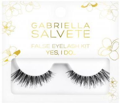 Gabriella Salvete Yes, I Do! False Eyelash Kit zestaw Sztuczne rzęsy 1 para + Klej do rzęs 1 g dla kobiet Black