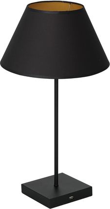 Luminex Table lamp USB czarny/złoty (902)