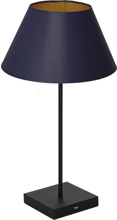 Luminex Table lamp USB granatowy/złoty (905)