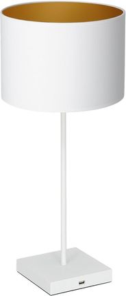 Luminex Table lamp USB biały/złoty (907)