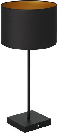 Luminex Table lamp USB czarny/złoty (909)