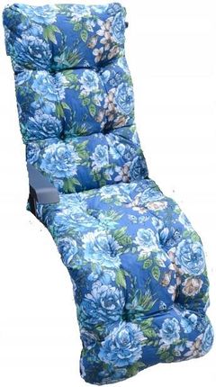 Poduszka Na Leżak Malaga Fotel Gruba Kwiaty Fiolet